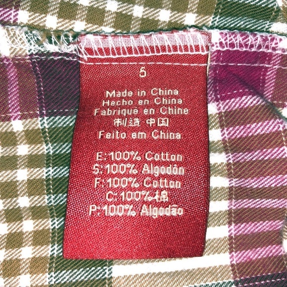 Farm Girl Authentic Pink, Green and Brown Button up Size 5/6 - Picture 6 of 11